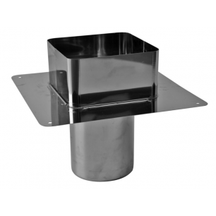 Raccord Boisseau 20x20 Simple Paroi Inox