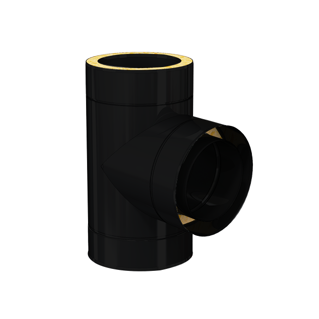T90° + Bouchon Double Paroi Isolé