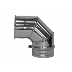 Coude Fixe 90° Simple Paroi Inox