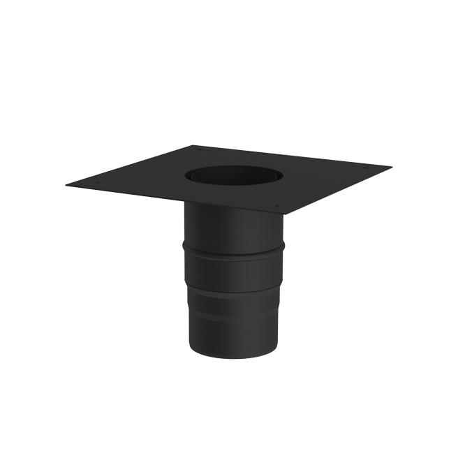 Raccord Boisseau Acier Noir 2mm