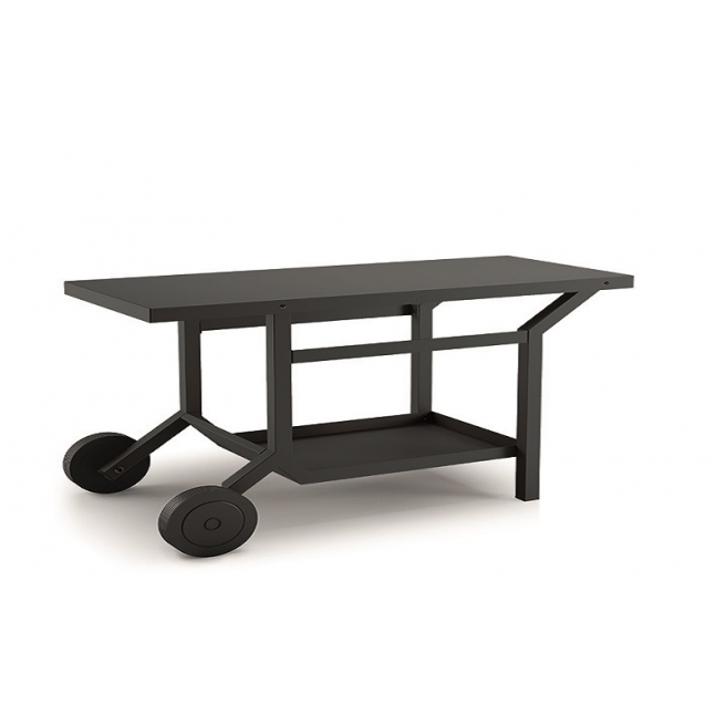 Forge adour table roulante noir acier Forge adour table roulante noir acier
