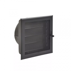 Grille 20/20 clapet NOIR dia150