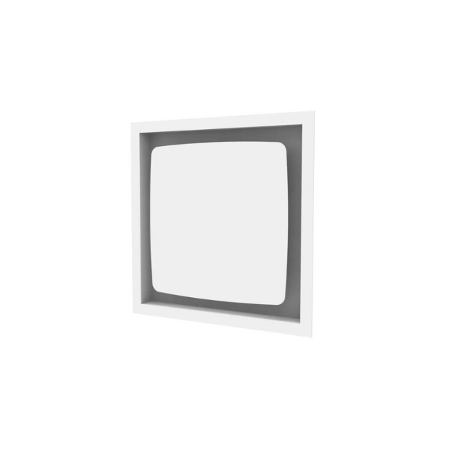 Grille Airclips 140cm² Blanc 25x25