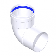 Coude De 90° En Aluminium Blanc