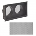 Grille 35x20 buselot150 NOIR + filtre anti vision 015.OBT35.20