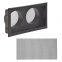 Grille 35x20 buselot150 NOIR + filtre anti vision 015.OBT35.20