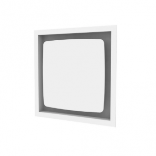 Grille Airclips 280cm² C Blanc 370*370mm