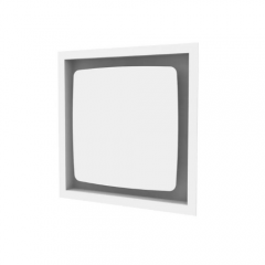 Grille Airclips 280cm² C Blanc 370*370mm