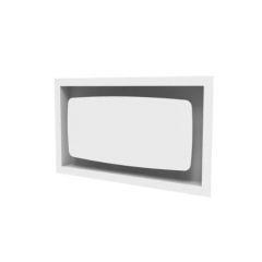 Grille airclips 280cm² Blanche 440*250mm