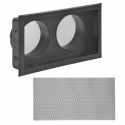 Grille 35x20 buselot125 NOIR