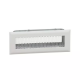 Grille 18/7 precadre blanc