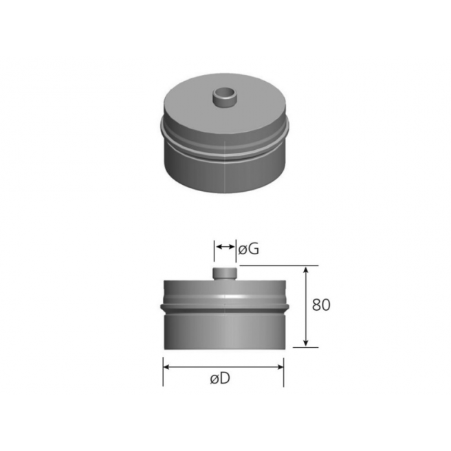 Bouchon avec Purge Simple Paroi Inox