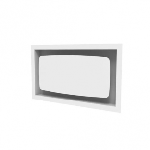 Grille airclips 350cm² Blanche 440*250mm
