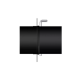 Manchon clapet noir d125