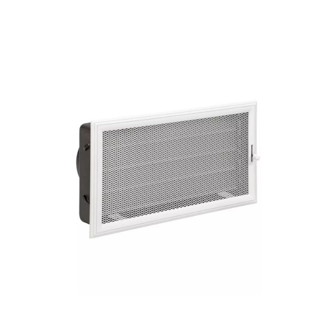 Grille 35x20 buselot150 BLANC + clapet