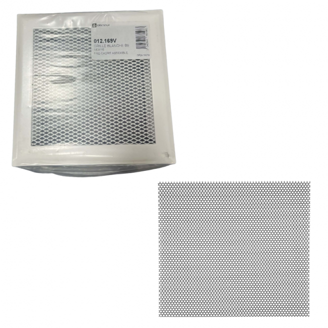 Grille 16X16 precadre BLANC