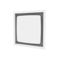 Grille Airclips 140cm² Blanc 25x25