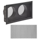 Grille 35x20 buselot125 NOIR
