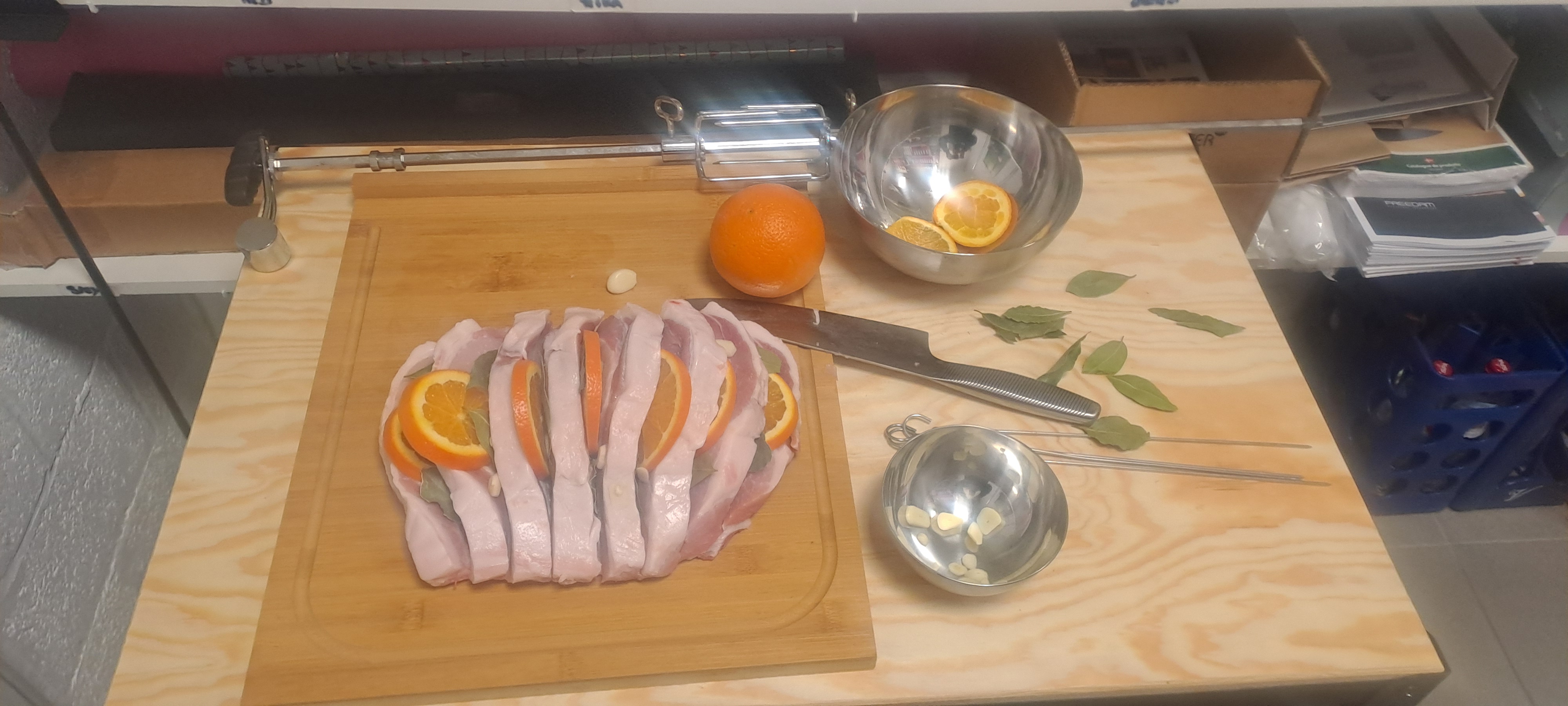 Broche avant cuisson